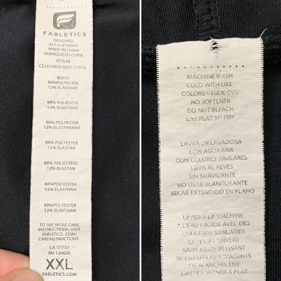 Fabletics Women’s Black Yogi Capri Pants - Picture 9 of 10